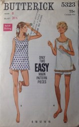 5323 EZ SLEEVELESS A-COVERUP, SHORTS 68 PATTERN 14 36